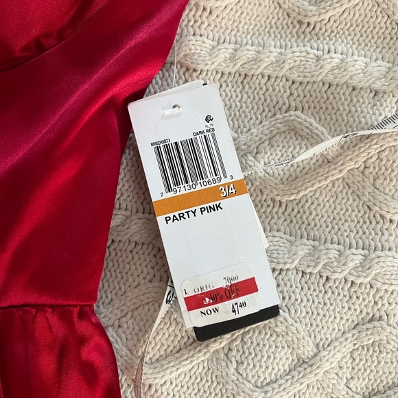 NWT City Studio Gorgeous satin “party pink” color mini dress. Juniors 3/4 - Picture 3 of 15